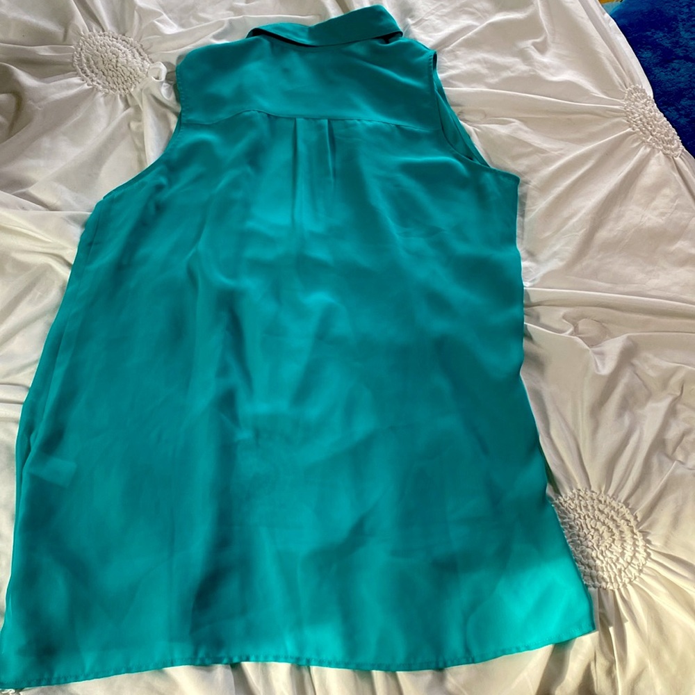 Coldwater Creek Lg sheer blouse - Picture 4 of 4